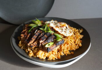 KIMCHI FRIED RICE WITH STEAK