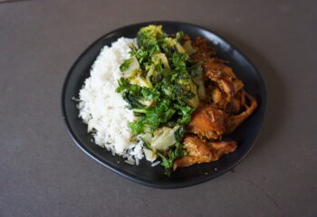 SOY GINGER CHICKEN AND GREENS