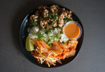 GROUND CHICKEN KIMCHI BOWL